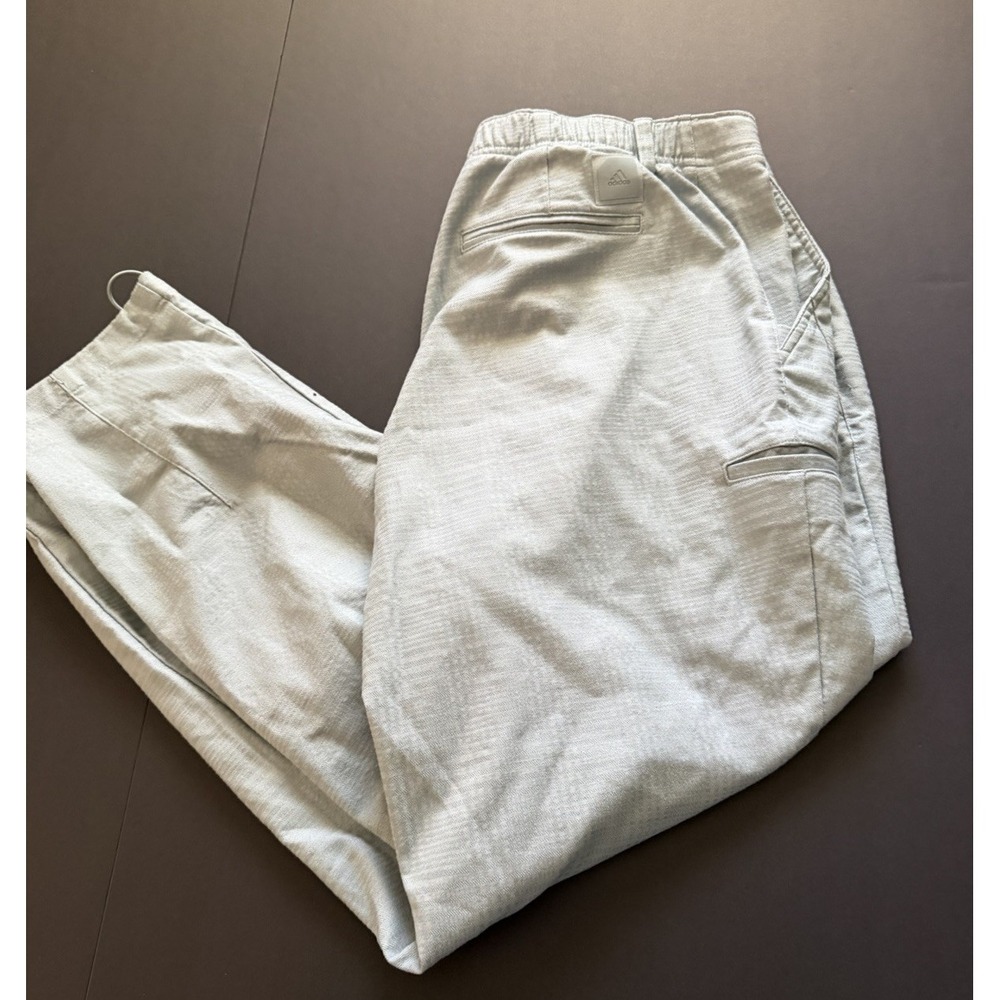 Adidas Adicross Futura Belted Golf Pants XL‎ Gray Checked Stretch - Picture 9 of 11